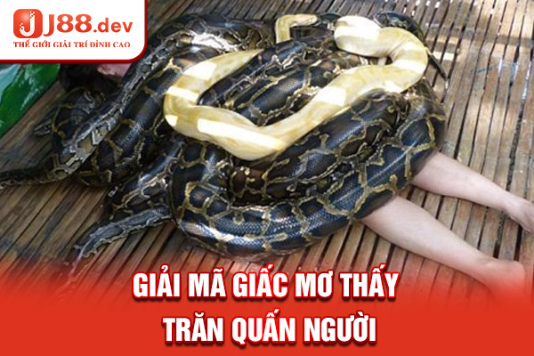 Giải mã giấc mơ thấy trăn quấn người